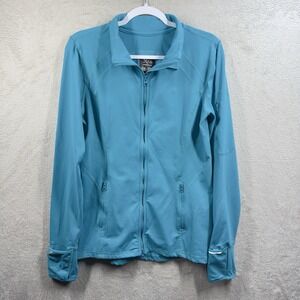 Joia NYC Performance Wear Full Zip Jacket Women's‎ Size L Vented Pockets Active